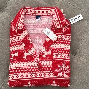 Old Navy Festive Red and White Pajama Set
